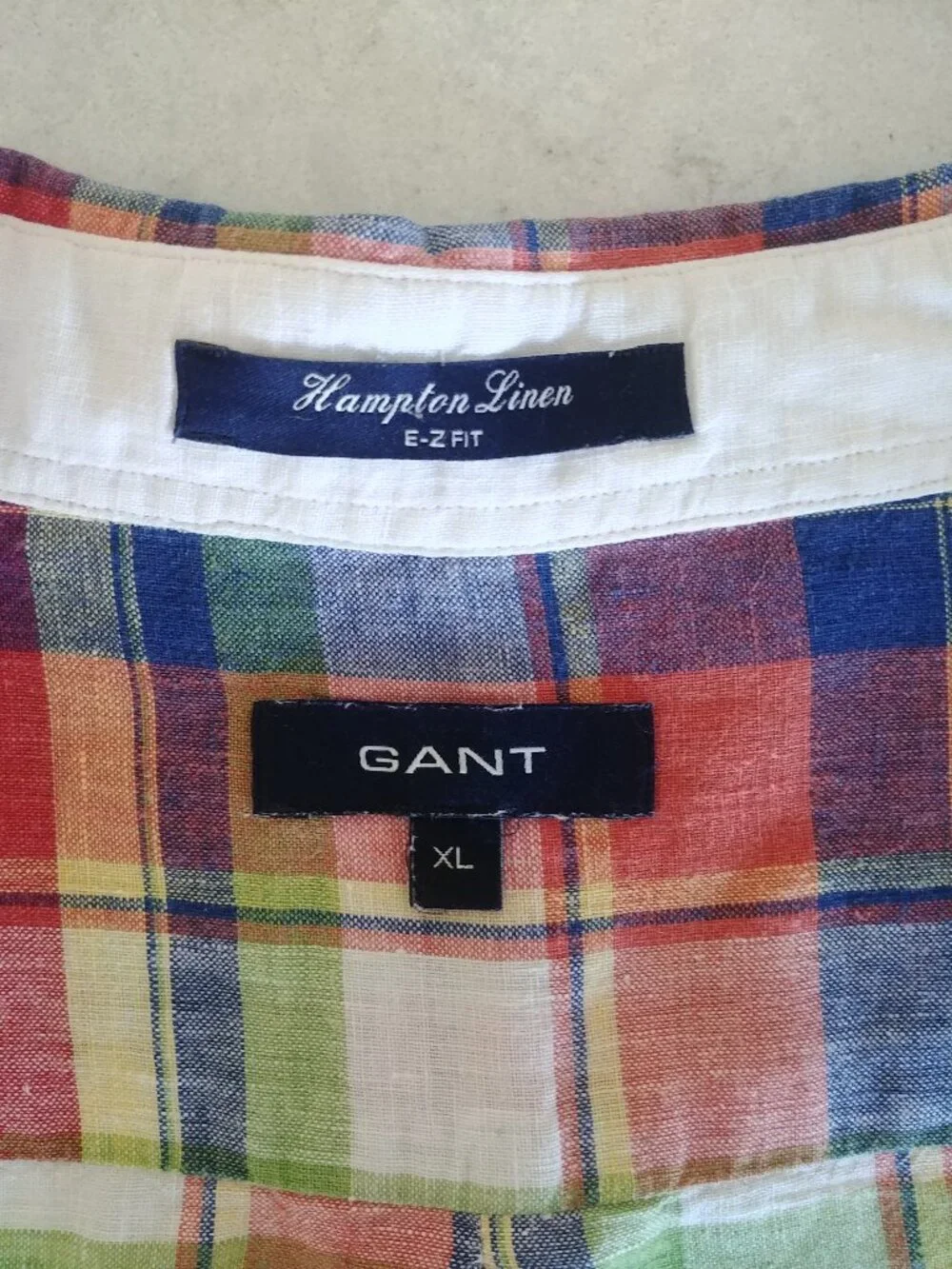 Gant Men's XL Hampton 100% linen E-Z Fit Mens short sleeve button down shirt - Picture 13 of 13